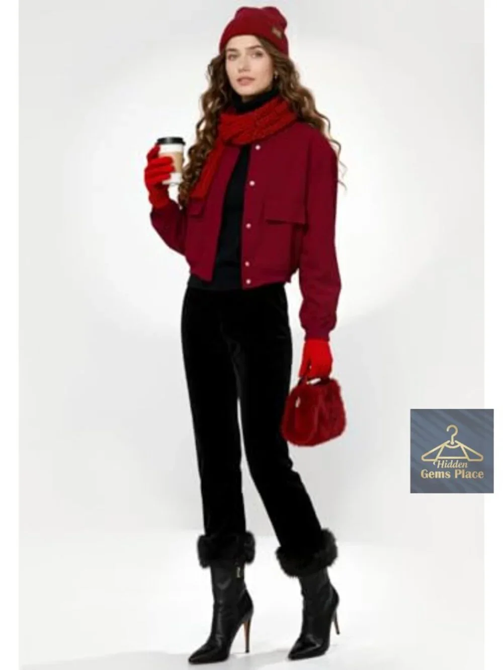 Cropped Bomber Jacket Women Short Trendy Casual Varsity